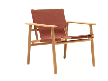 CORDOBA OUTDOOR - Garden armchair in solid wood and fabric by B&B Italia Outdoor - view 3